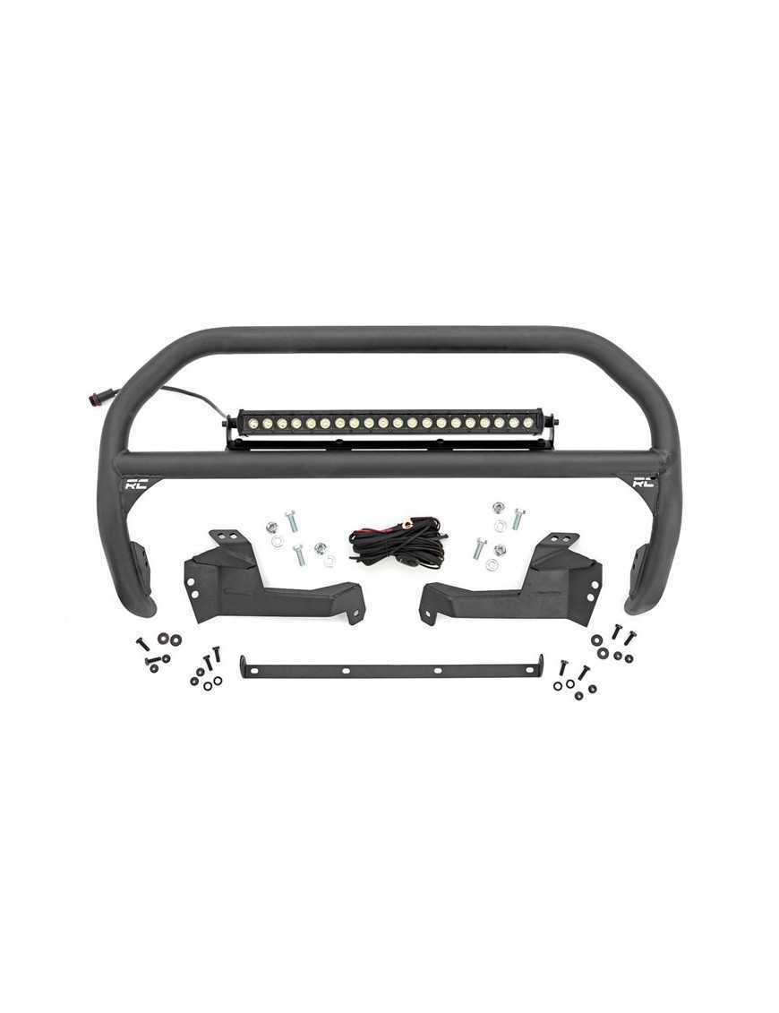 Bull bar z listwą LED Cree 20" cool white DRL Black Series Rough Country