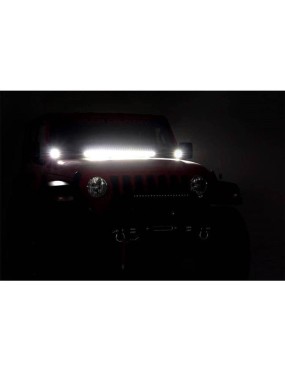 Lampy LED 2" kwadratowe white DRL Rough Country Black Series