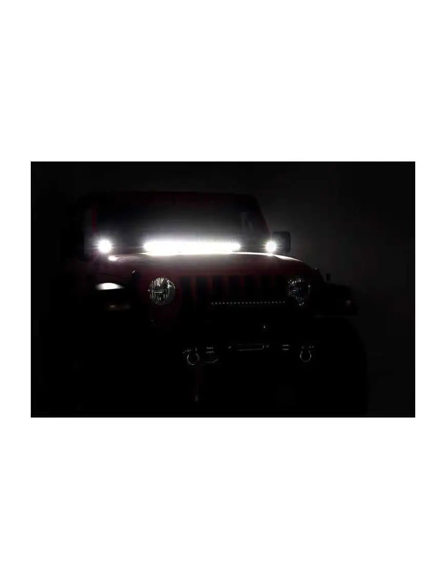 Lampy LED 2" kwadratowe white DRL Rough Country Black Series