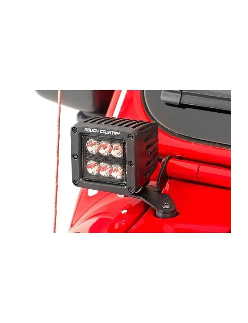 Lampy LED 2" kwadratowe white DRL Rough Country Black Series