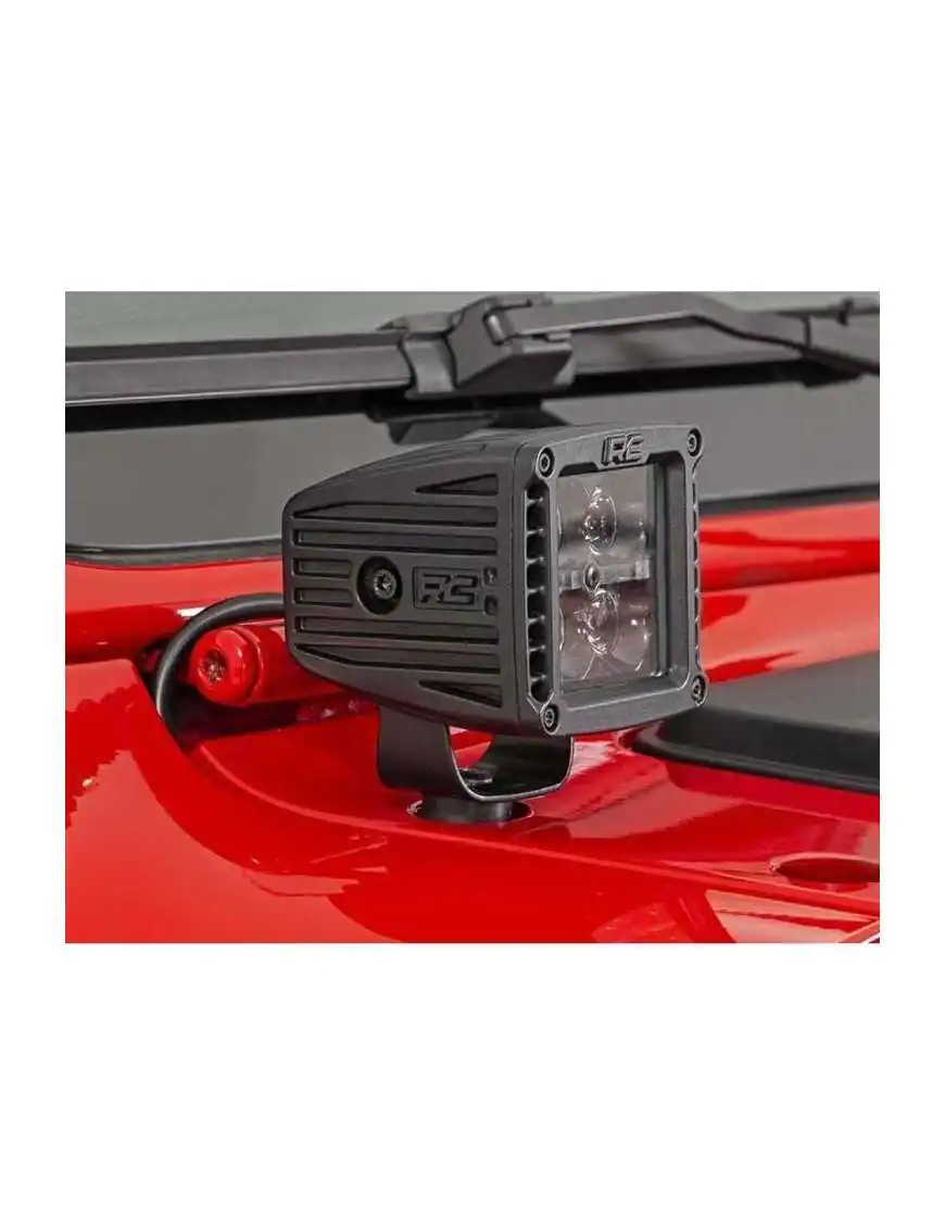 Lampy LED 2" kwadratowe Rough Country Black Series