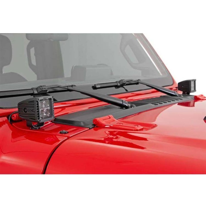 Lampy LED 2" kwadratowe Rough Country Black Series