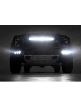 Listwa LED 30" pojedyncza zakrzywiona white DRL spot do grilla przód Rough Country Black Series