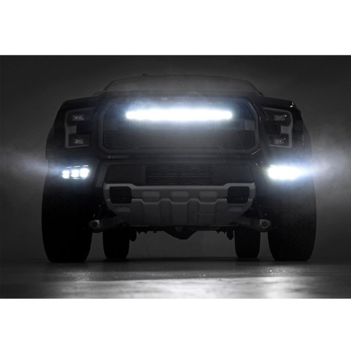 Listwa LED 30" pojedyncza zakrzywiona white DRL spot do grilla przód Rough Country Black Series