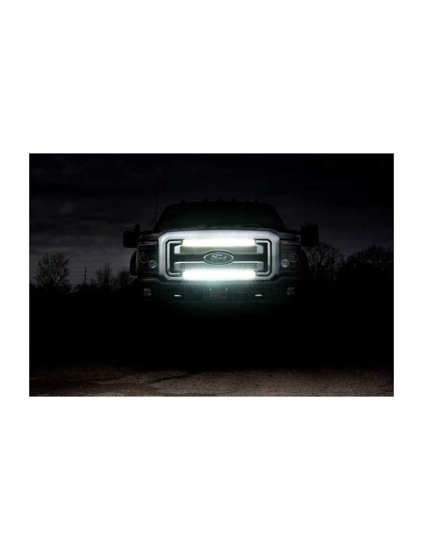 Oświetlenie LED HID i inne 30" pojedyncza do grilla spot Rough Country Black Series