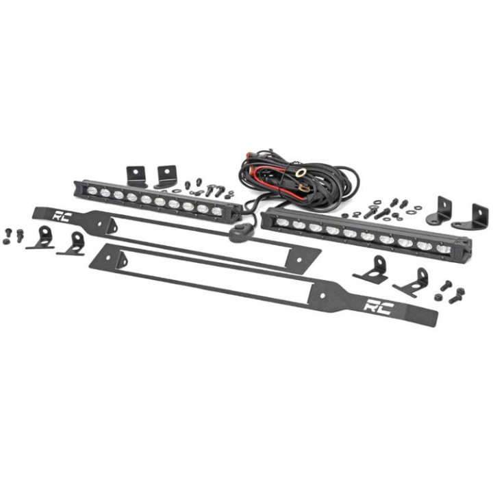 Oświetlenie LED HID i inne 10" podwójna flood Rough Country Black Series