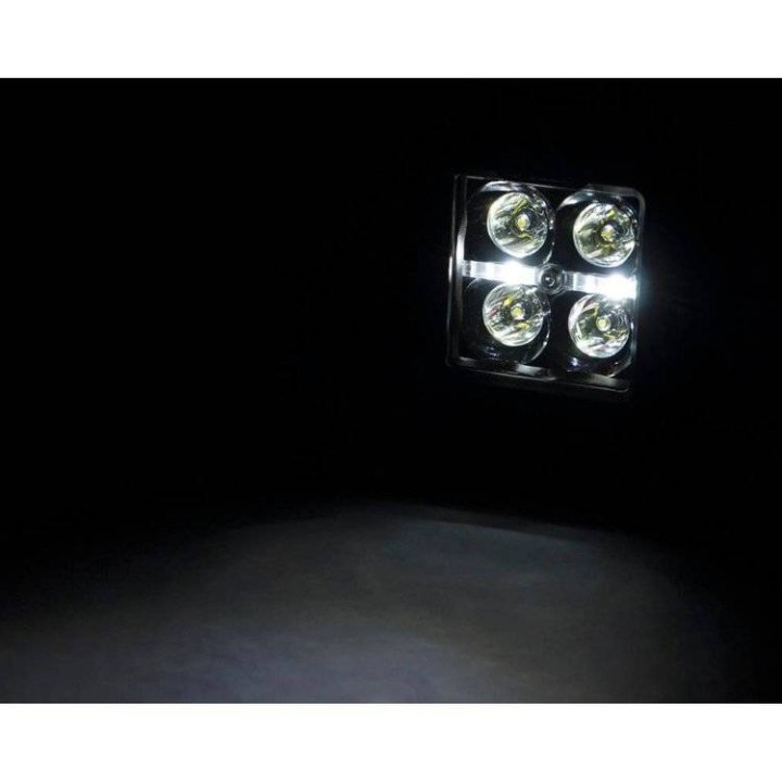 Zestaw lamp LED 2" White DRL Rough Country Black Series