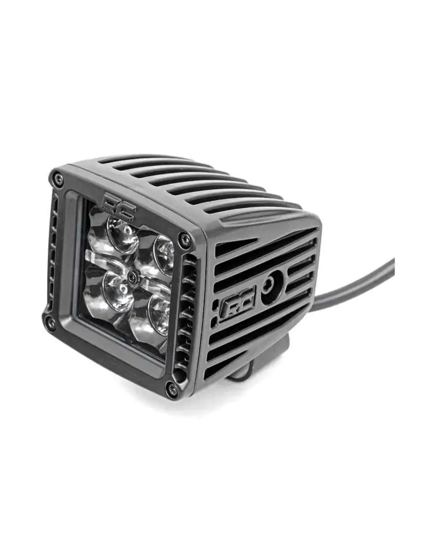 Zestaw lamp LED 2" White DRL Rough Country Black Series