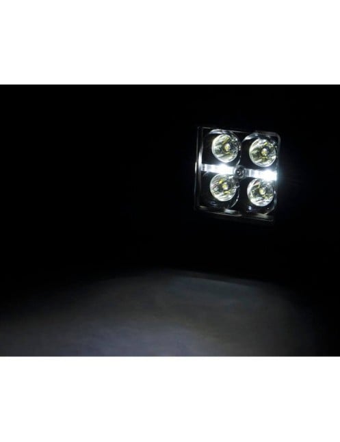 Zestaw lamp LED 2" White DRL Rough Country Black Series