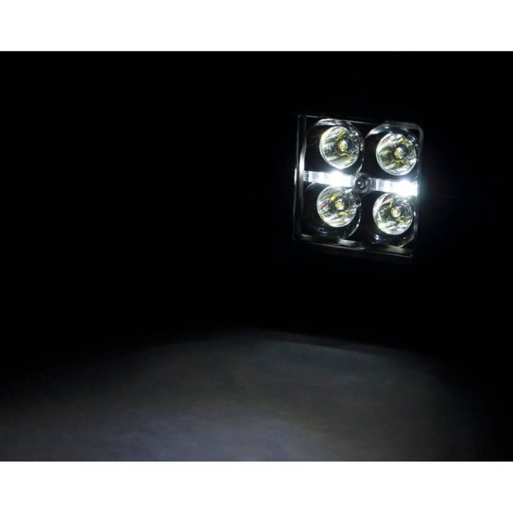 Zestaw lamp LED 2" White DRL Rough Country Black Series