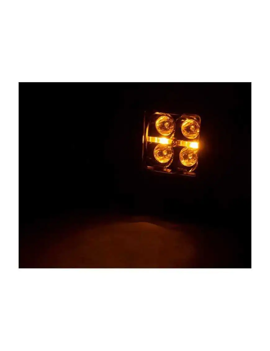 Zestaw lamp LED 2" Amber DRL Rough Country Black Series