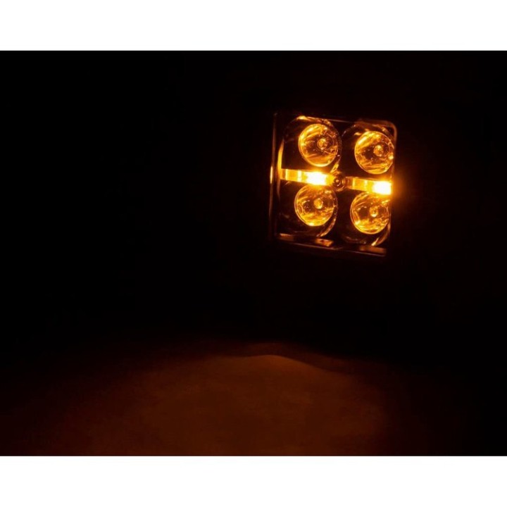 Zestaw lamp LED 2" Amber DRL Rough Country Black Series