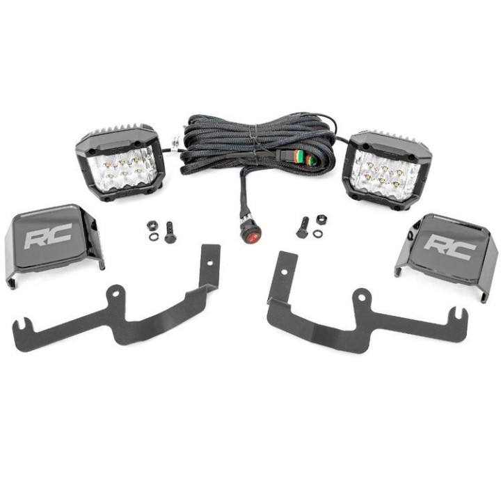 Zestaw lamp LED 3" Rough Country Wide Angle Series