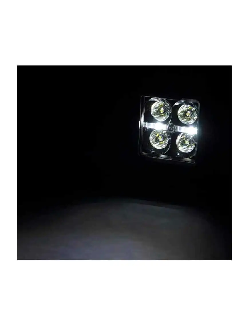 Lampy LED 2" Cool White DRL z mocowaniem Rough Country Black Series