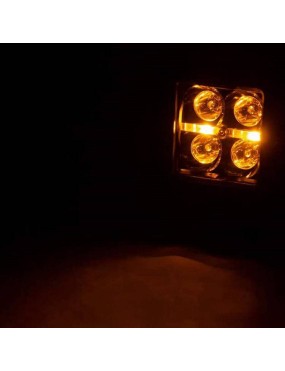 Lampy Cree LED 2" Amber DRL z mocowaniem Rough Country Black Series
