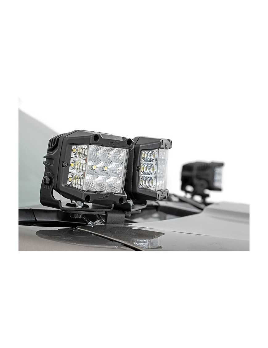 Lampy Cree LED 2" Cool White DRL z mocowaniem Rough Country Black Series