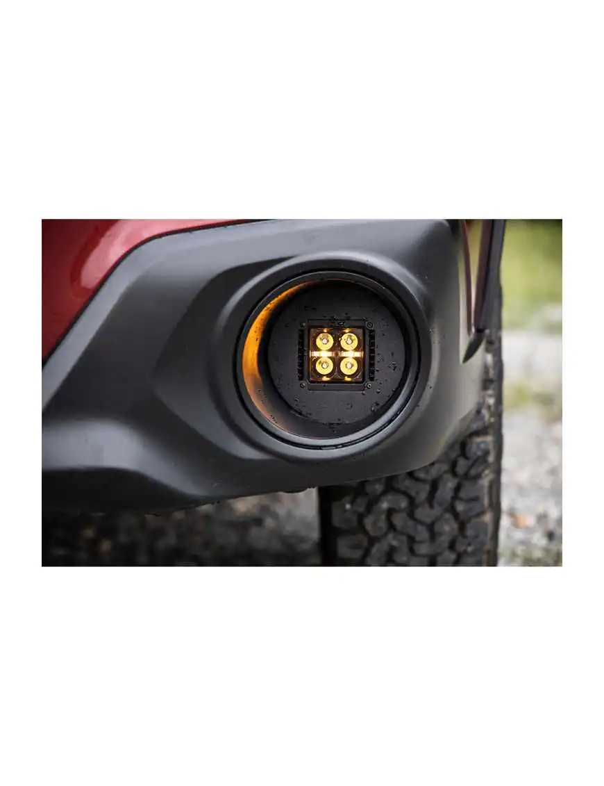 Lampy przeciwmgielne LED Amber DRL z mocowaniem Rough Country Black Series