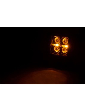 Lampy przeciwmgielne LED Amber DRL z mocowaniem Rough Country Black Series