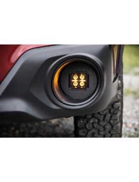 Lampy przeciwmgielne LED White DRL z mocowaniem Rough Country Black Series