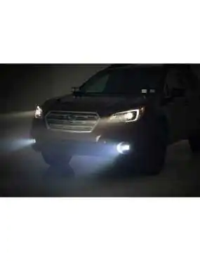 Lampy przeciwmgielne LED White DRL z mocowaniem Rough Country Black Series