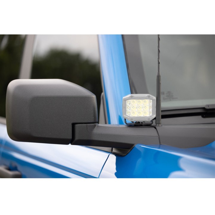 Lampy LED 2" kwadratowe Spot Beam Rough Country Black Series