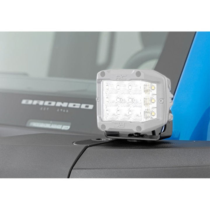 Lampy LED 2" kwadratowe white DRL Rough Country Black Series