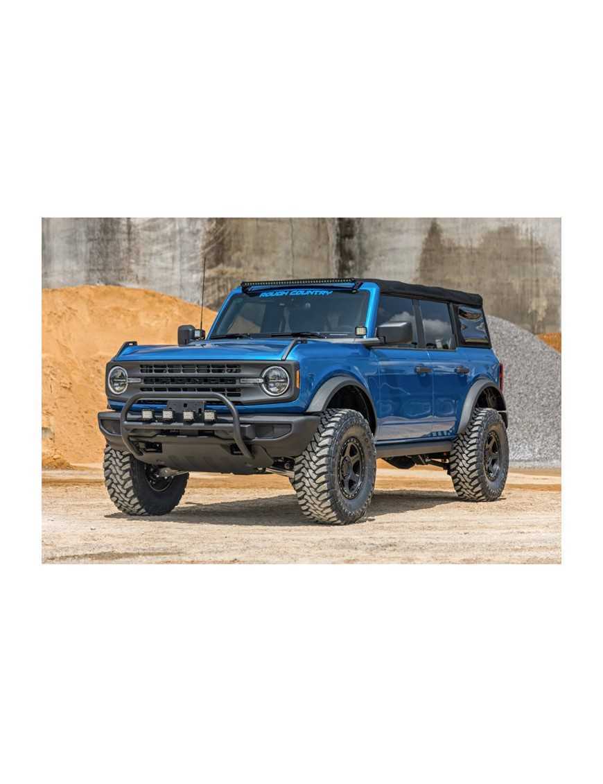 Lampy LED 2" kwadratowe amber DRL Rough Country Black Series