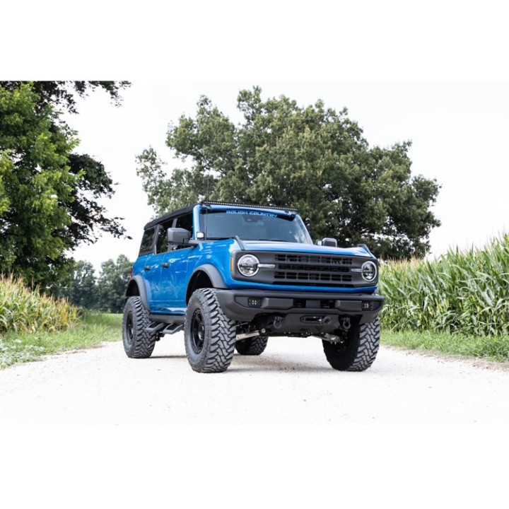 Lampy LED 2" kwadratowe amber DRL Rough Country Black Series