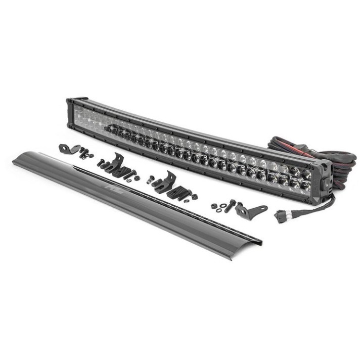 Listwa LED 30" podwójna zakrzywiona white DRL spot/flood Rough Country Black Series