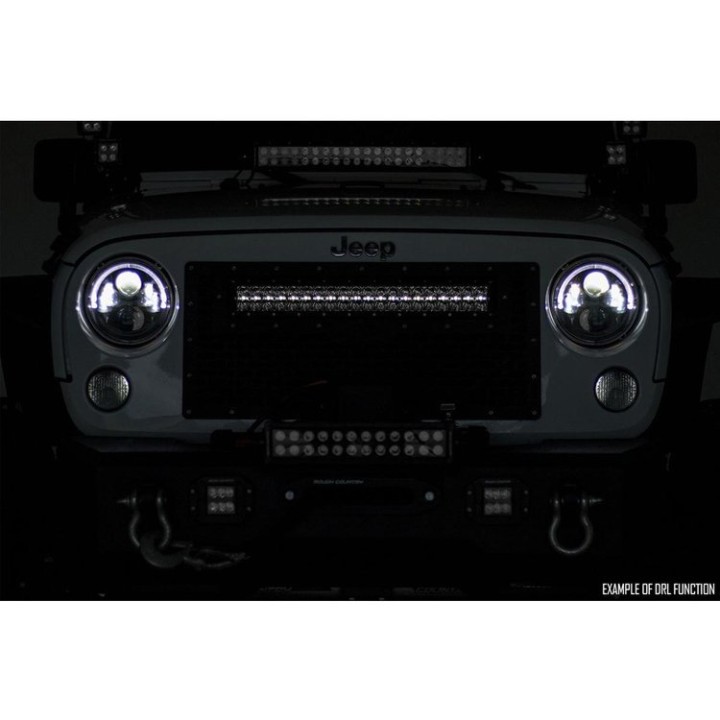 Listwa LED 30" podwójna zakrzywiona amber DRL spot/flood Rough Country Black Series