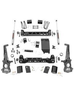 Zestaw zawieszenia dla modeli z fabrycznymi stalowymi zwrotnicami Rough Country Lift 6"