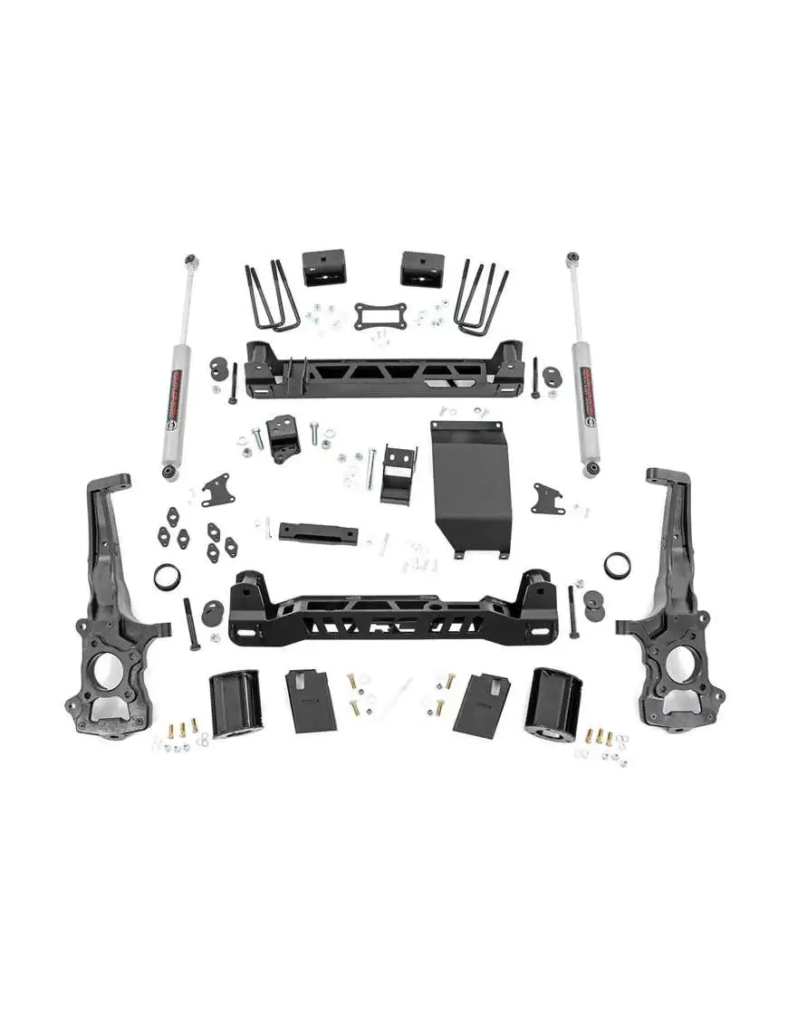 Zestaw zawieszenia dla modeli z fabrycznymi stalowymi zwrotnicami Rough Country Lift 6"