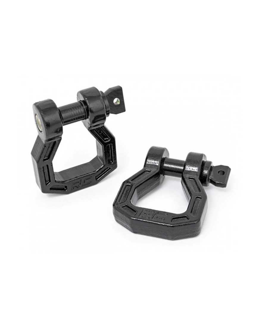 Szekle czarne Rough Country D-ring 3/4"