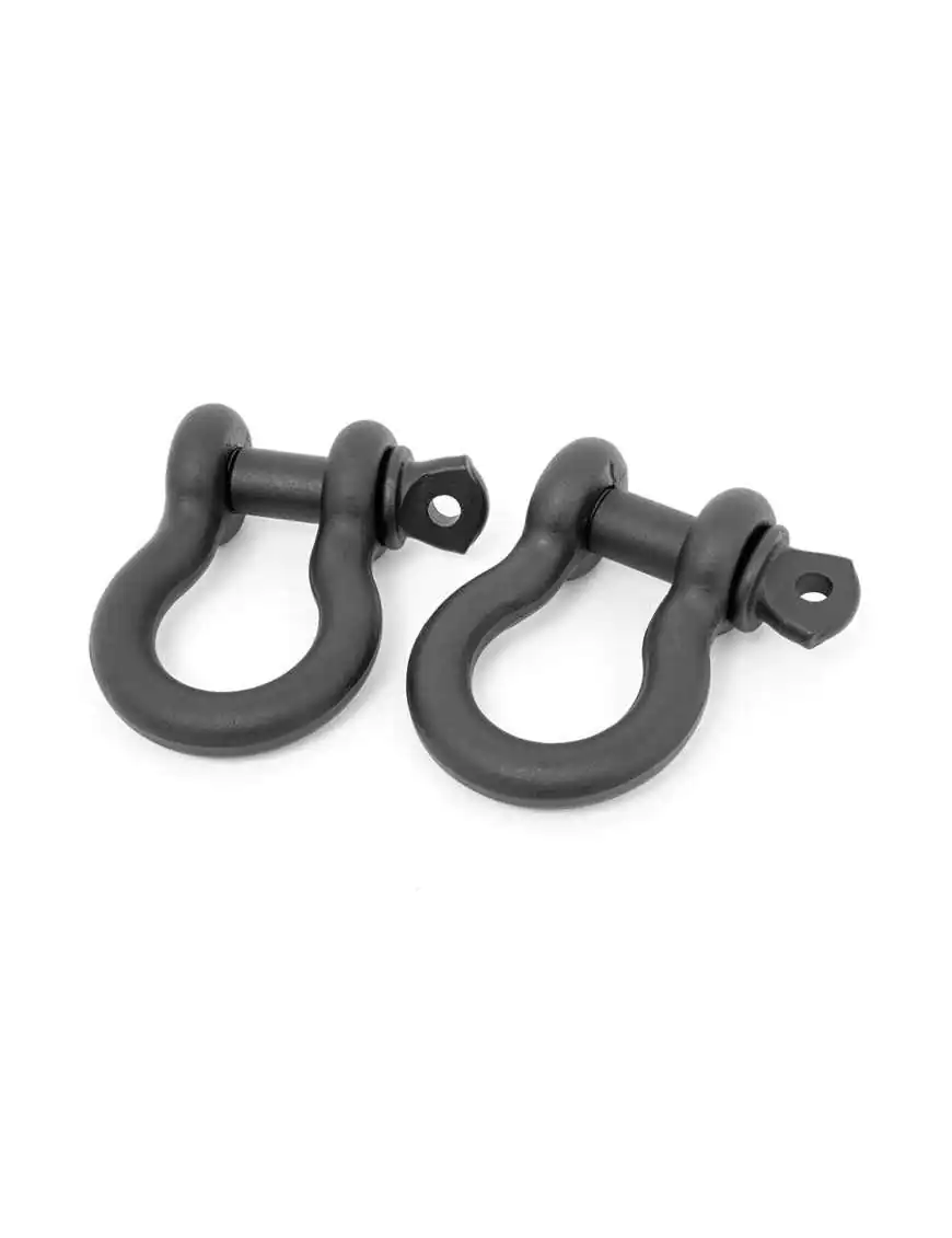 Szekle czarne Rough Country D-ring 3/4"