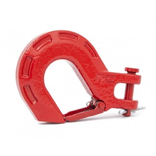 Hak kuty Clevis czerwony Rough Country D-ring 3/4"