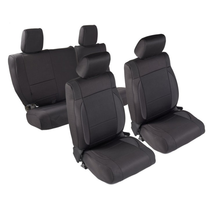 Komplet pokrowców na fotele Black Sides/Black Center neopren Smittybilt