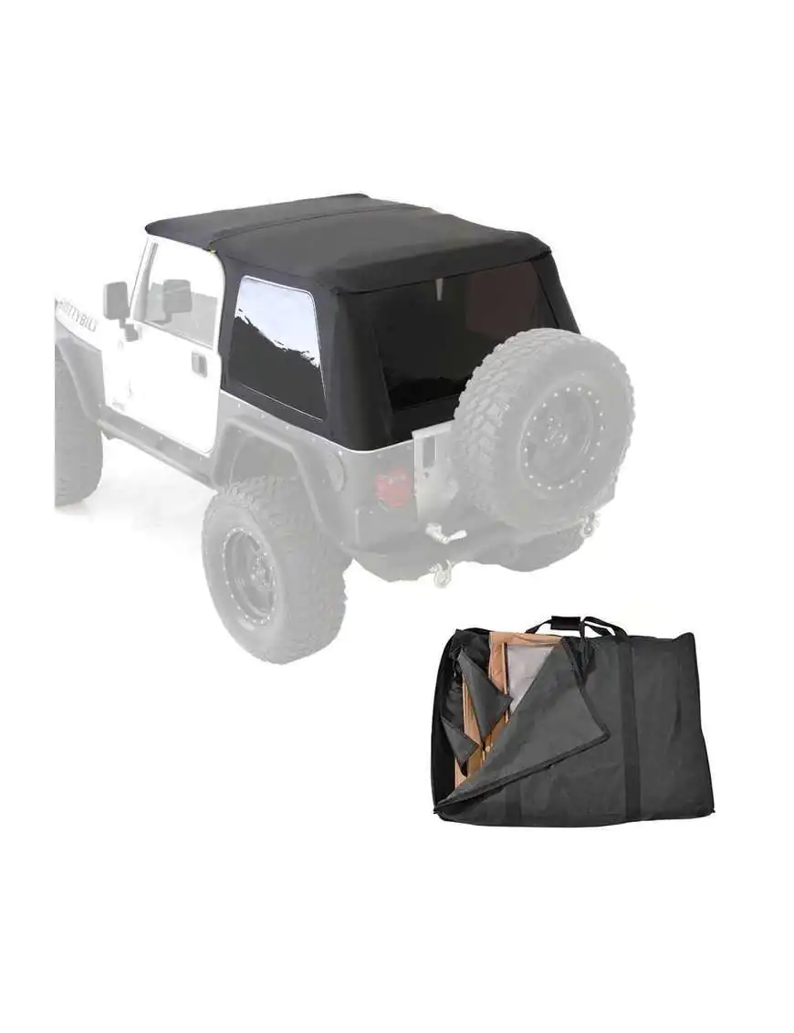 Soft top Slant Black Diamond z torbą Smittybilt 