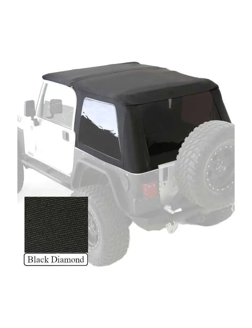 Soft top Slant Black Diamond z torbą Smittybilt 