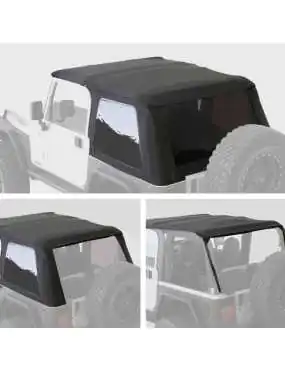 Soft top Slant Black Diamond z torbą Smittybilt 