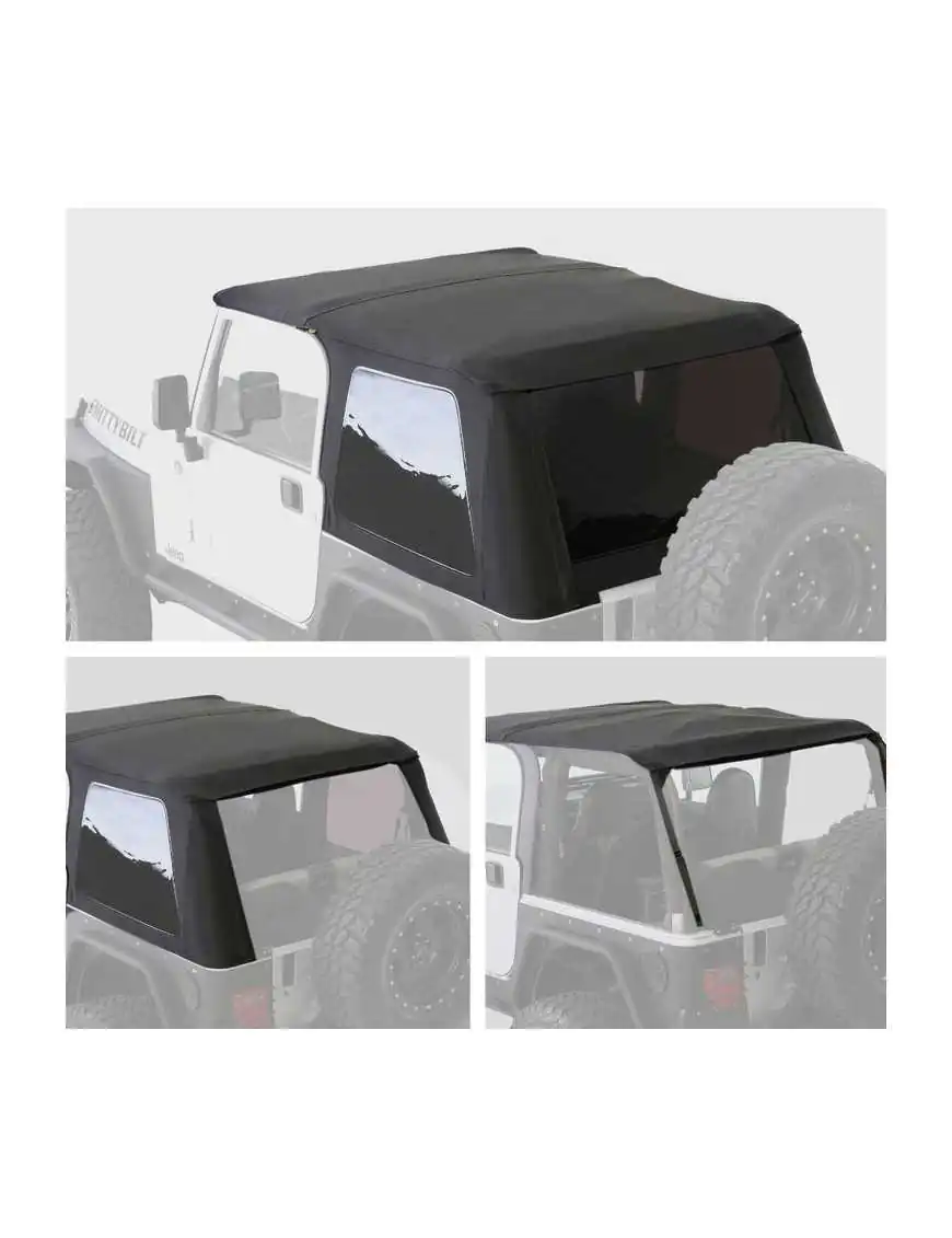 Soft top Slant Black Diamond z torbą Smittybilt 