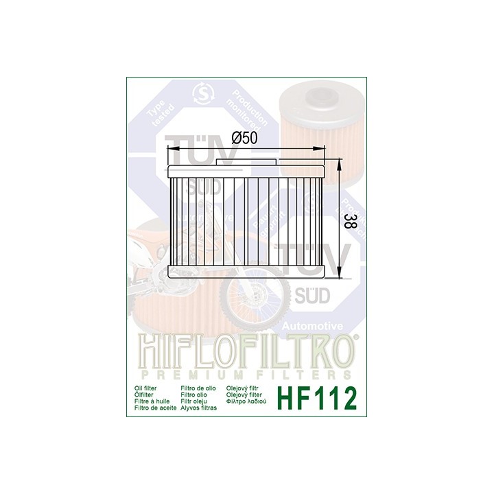 Filtr Oleju KX450 06-14 HF112 Hiflofiltro - ujęcie 2