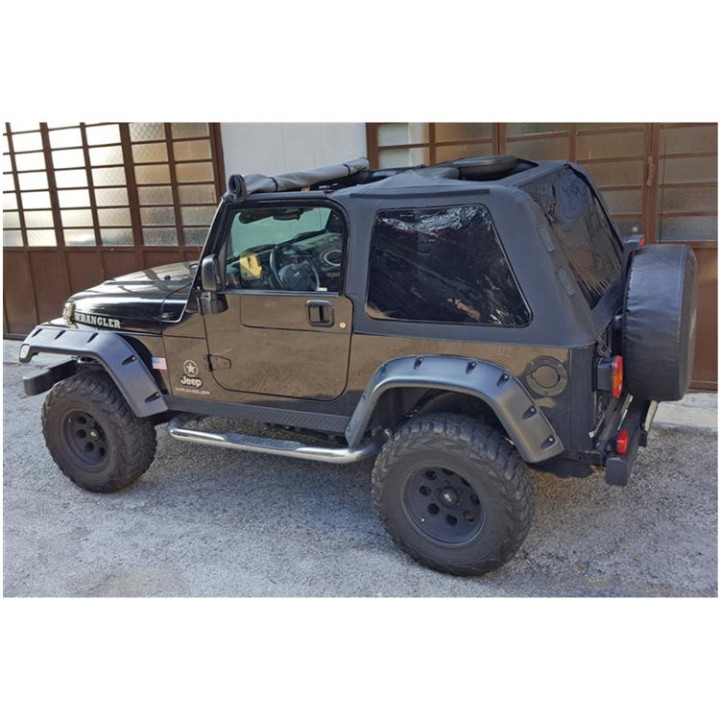 Dach miękki bezstelażowy typu Fastback z szybami Black Diamond Suntop