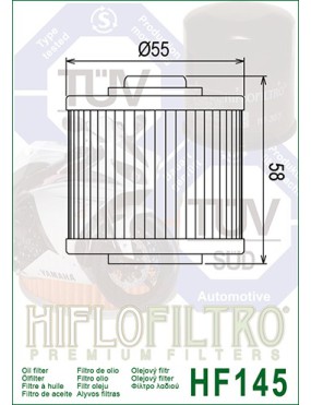 Filtr Oleju YFM700 R Raptor HF145