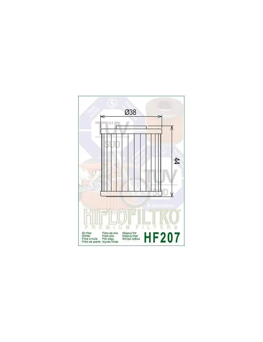 Filtr Oleju KX250 RM-Z250 450 HF207