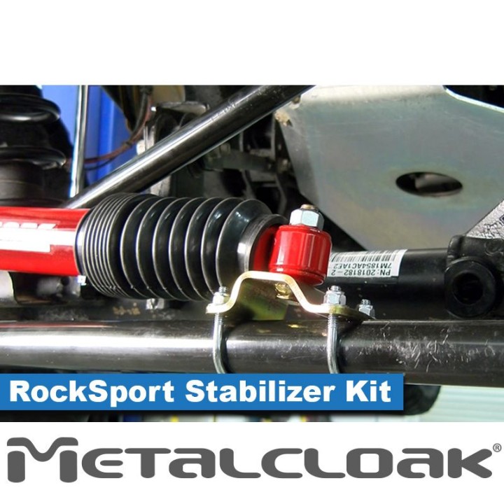 Amortyzator skrętu z relokacją Wrangler JK JKU RockSport Metalcloak