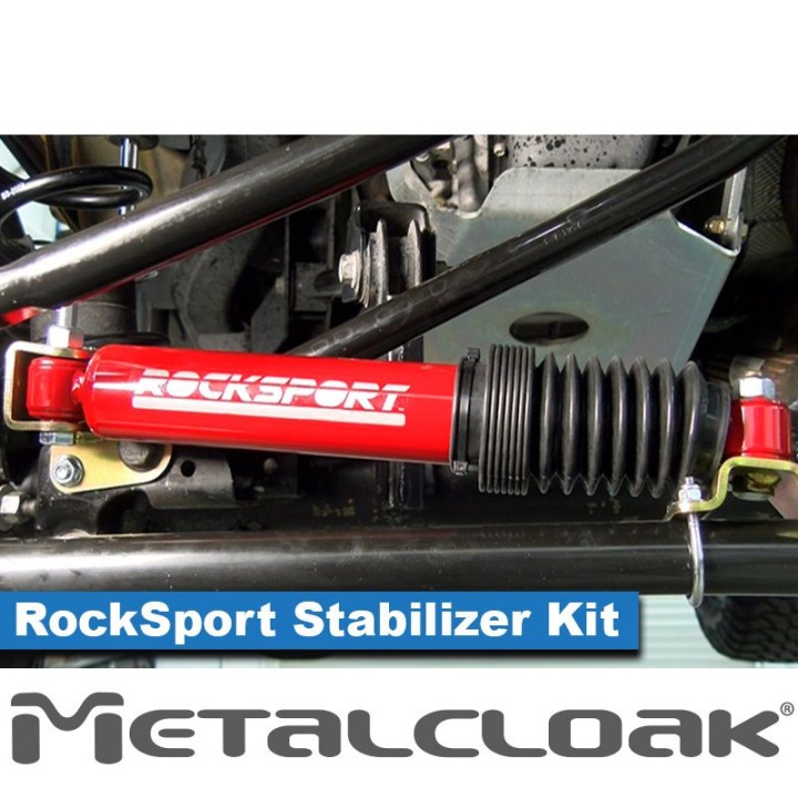 Amortyzator skrętu z relokacją Wrangler JK JKU RockSport Metalcloak