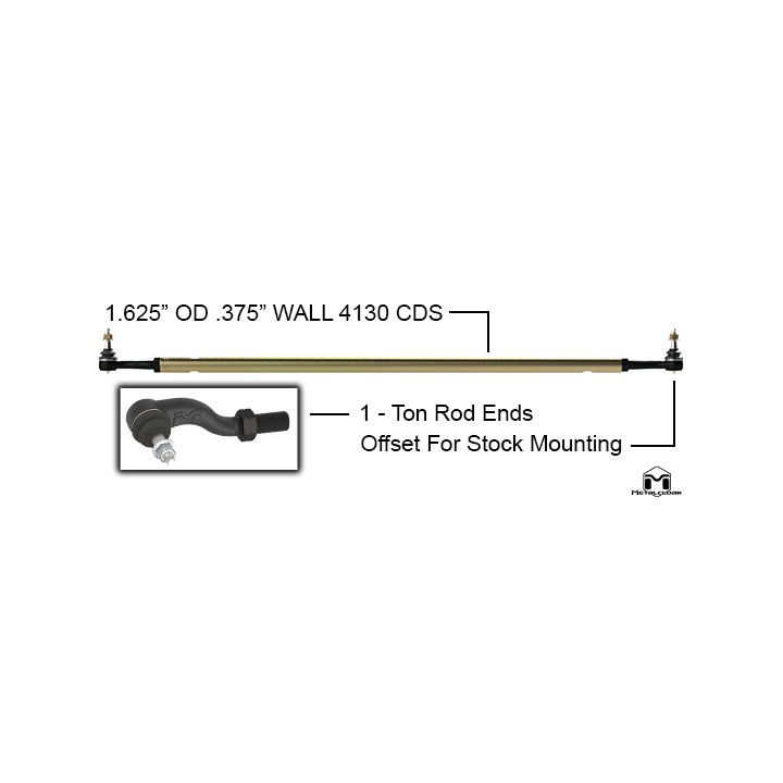 Wzmocniony drązek kierowniczy dolny Wrangler JL JLU Rubicon od Metalcloak Tie Rod