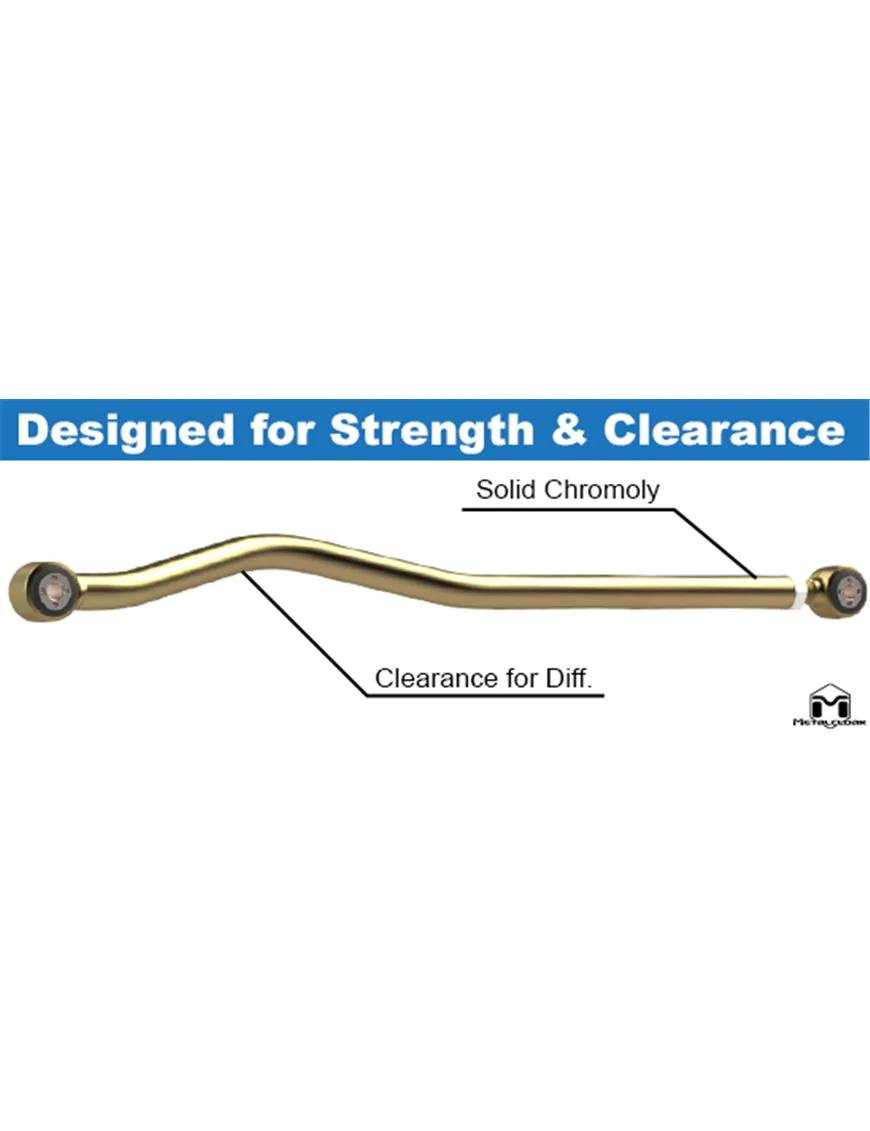 Durotrak Track Bar, Solid Chromoly, Front, JK Wrangler