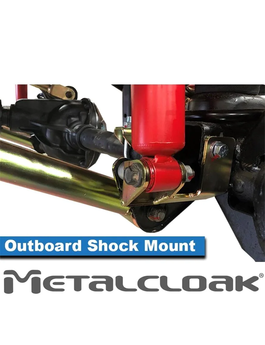 Outboard Shock Mount Spacer, Relocation Kit, JK Lower Front