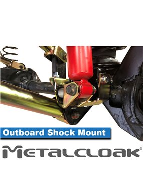 Outboard Shock Mount Spacer, Relocation Kit, JK Lower Front